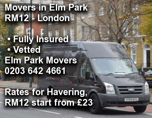 Movers in Elm Park RM12, Havering